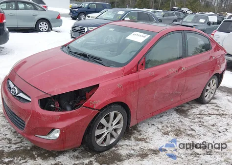 2013 Hyundai Accent Gls from USA, damaged, VIN KMHCU4AE9DU487566